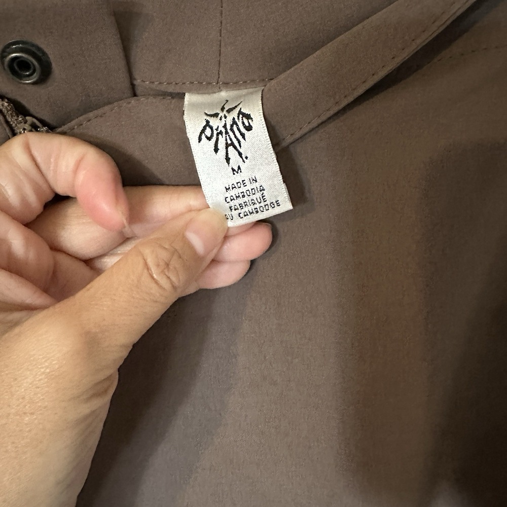 PRANA Womens Size M‎ Halle Shorts Hiking Outdoor Brown Nylon - Picture 5 of 5